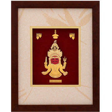 GOD NAKODA JI DIVINE PHOTO FRAME 24 K GOLD by 